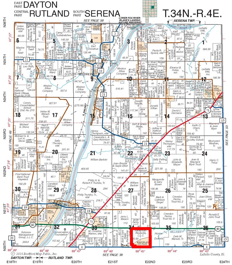 Lasalle County Plat Map Property For Sale Ottawa Il Lasalle County 147 Ac Meadow Lake Estates