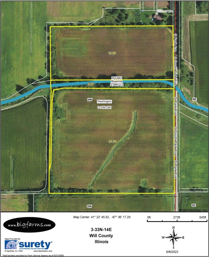 Property For Sale Beecher IL Will County 40 AC CrawfordLotus Farm
