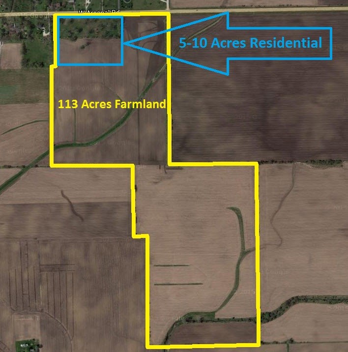 Property For Sale Manhattan IL Will County Wilton Center 123 Acres