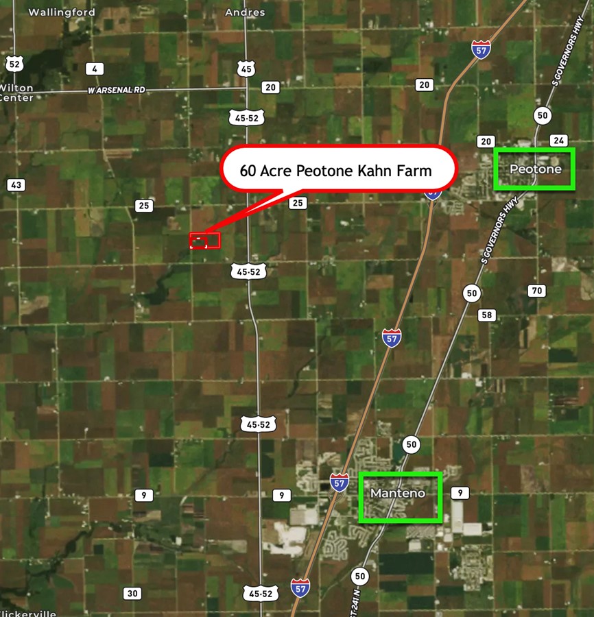 Property For Sale Peotone IL Will County 60 Ac Peotone Kahn Farm