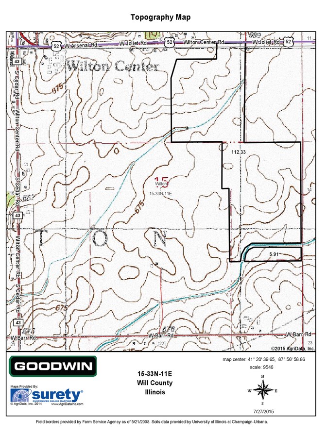 Property For Sale Manhattan IL Will County Wilton Center 10 Acres