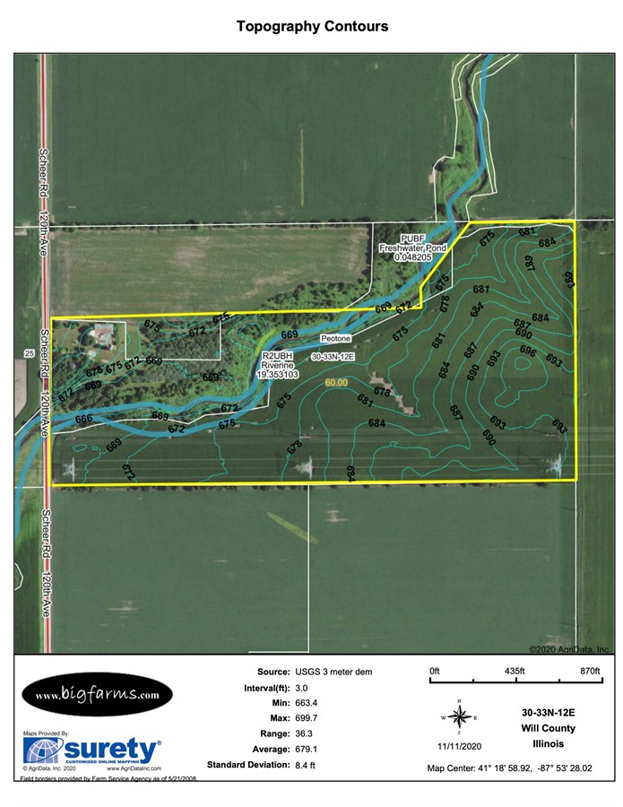 Property For Sale Peotone IL Will County 60 Ac Peotone Kahn Farm