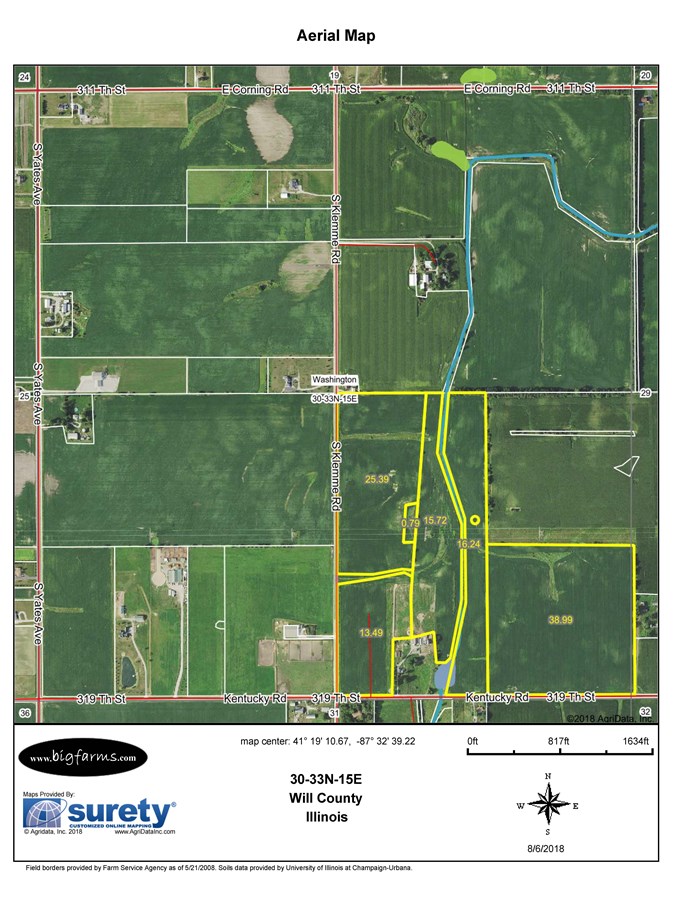 Property For Sale Beecher IL Will County 110 Acre Beecher Farm
