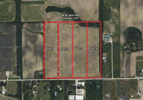 40 Ac Beecher Split into 10 Acre Estate Lots